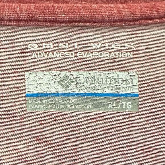 Columbia Men's Thistletown Park Crewneck Tee Red Heather Size XL - Picture 8 of 11